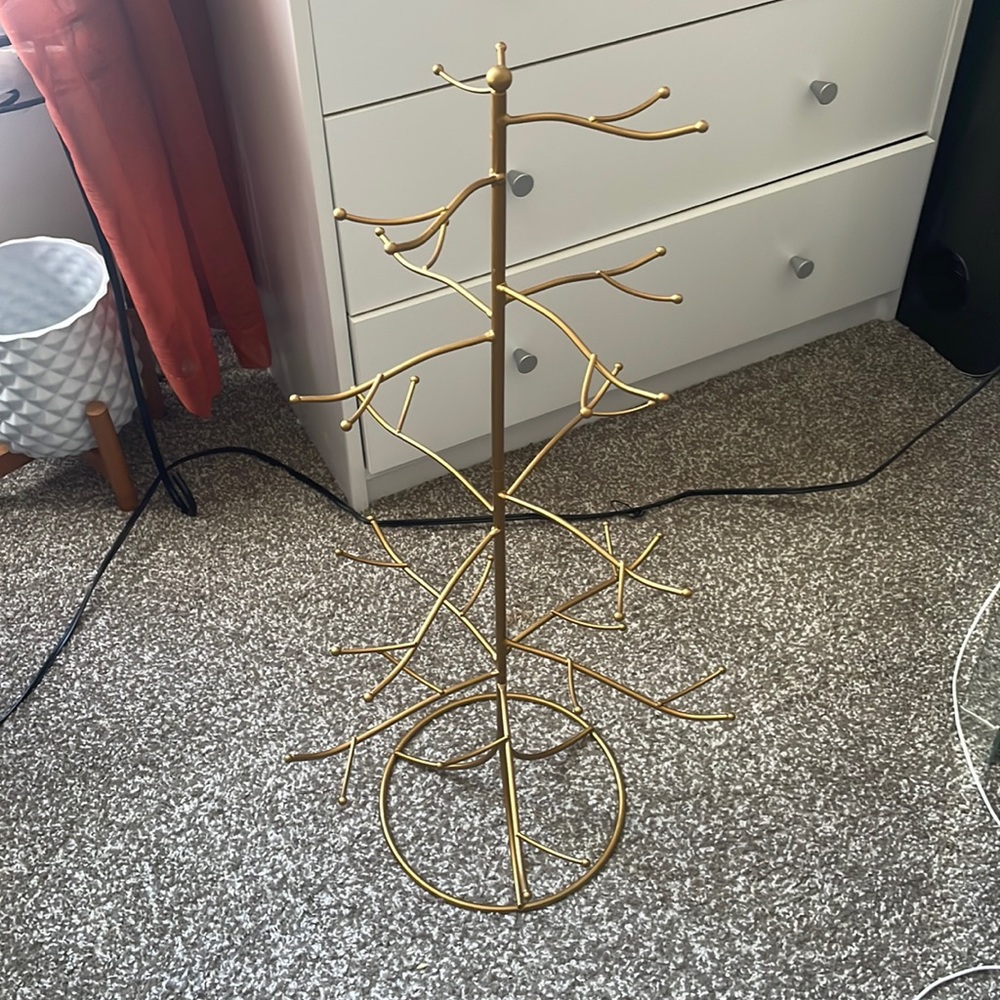 Gold metal tree